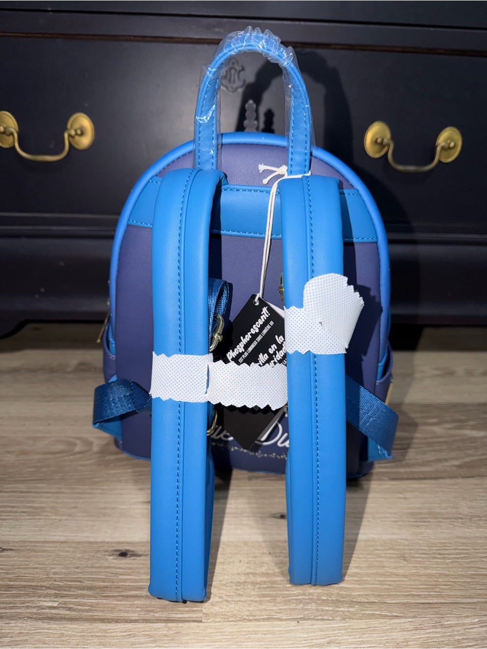 Loungefly Disney Peter Pan Glow Clock Backpack NWT - Picture 2 of 7